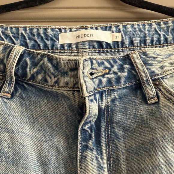 Hidden Distressed Light Blue Jeans - Picture 2 of 4